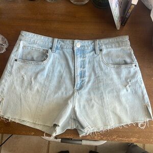 NB seamed denim shorts size 15 (juniors)